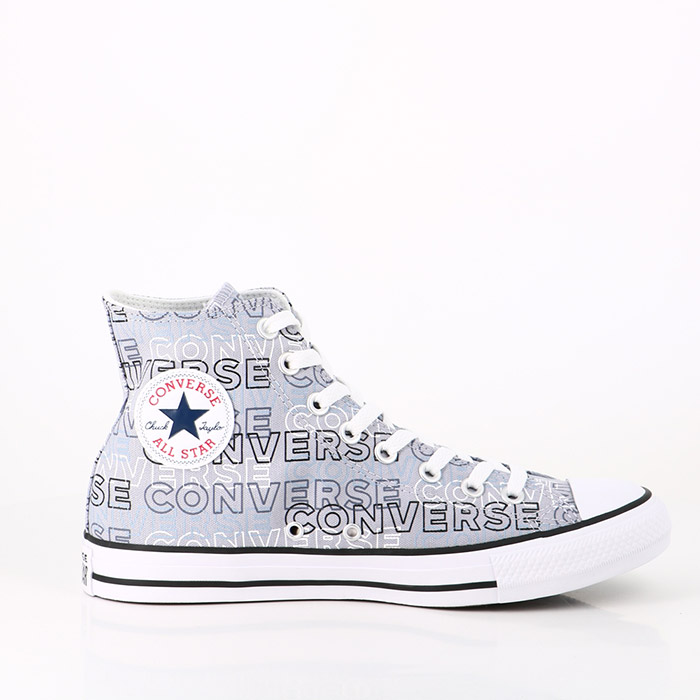 Converse chaussures converse chuck taylor all star hi gravel black white gris