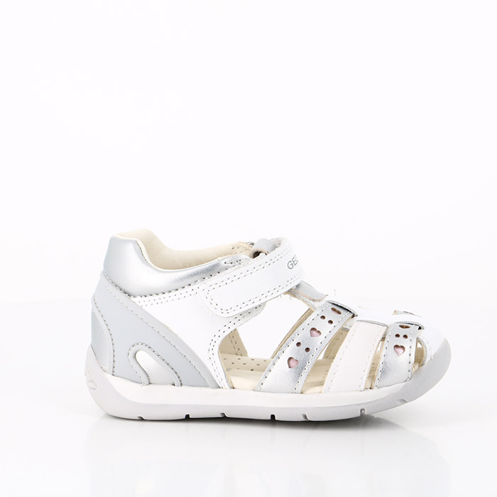 Geox chaussures geox bebe each white silver blanc1511101_1