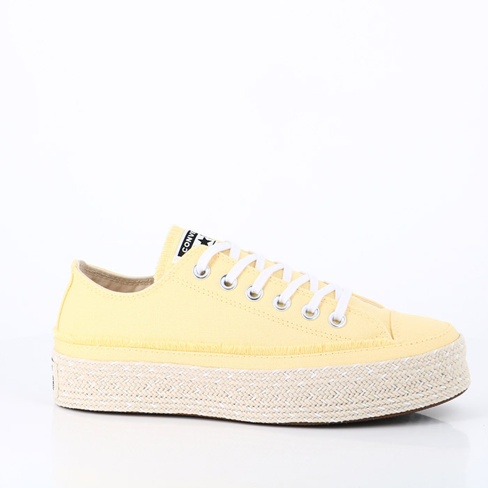 Converse chaussures converse espadrille chuck taylor all star ox gateau a la banane blanc jaune1511401_1