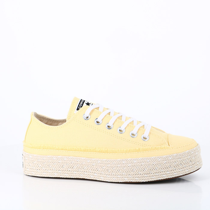 Converse chaussures converse espadrille chuck taylor all star ox gateau a la banane blanc jaune