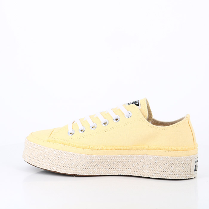 Converse chaussures converse espadrille chuck taylor all star ox gateau a la banane blanc jaune1511401_2