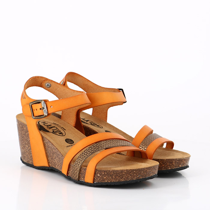 Plakton chaussures plakton brescia vaqueta anna vainilla bronzo crepelina orange1514901_3