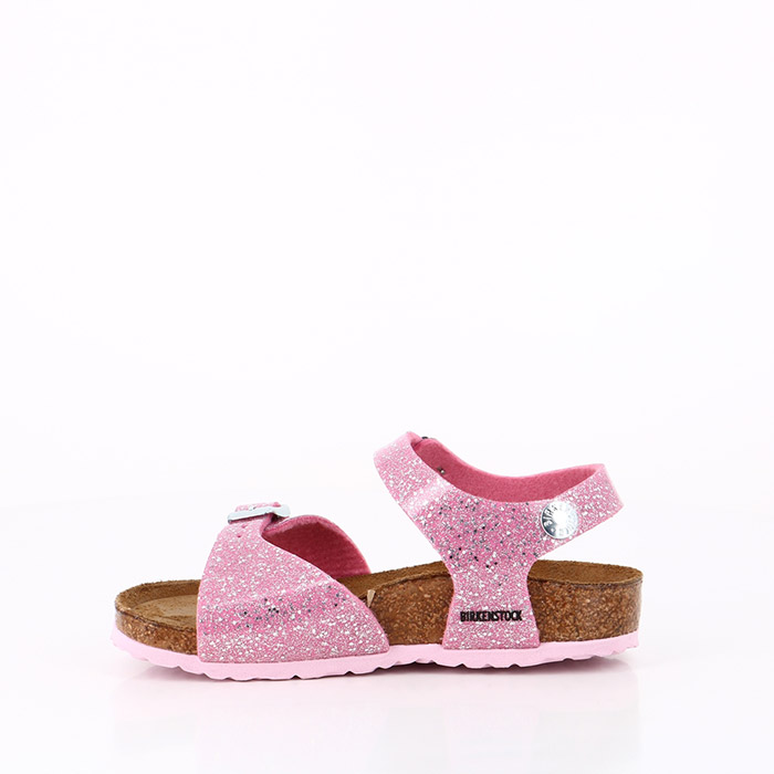 Birkenstock chaussures birkenstock enfant rio plain cosmic sparkle candy pink rose1518801_3