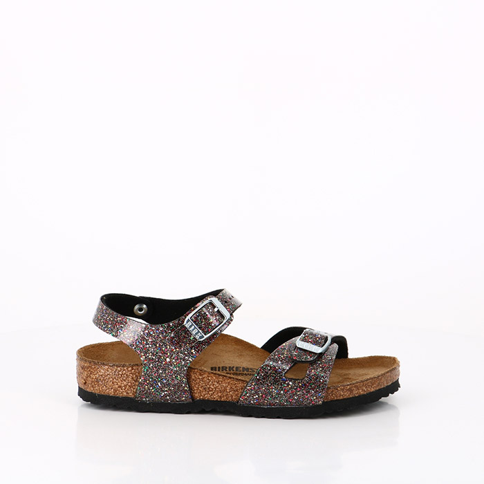 Birkenstock chaussures birkenstock enfant rio cosmic sparkle black multi noir