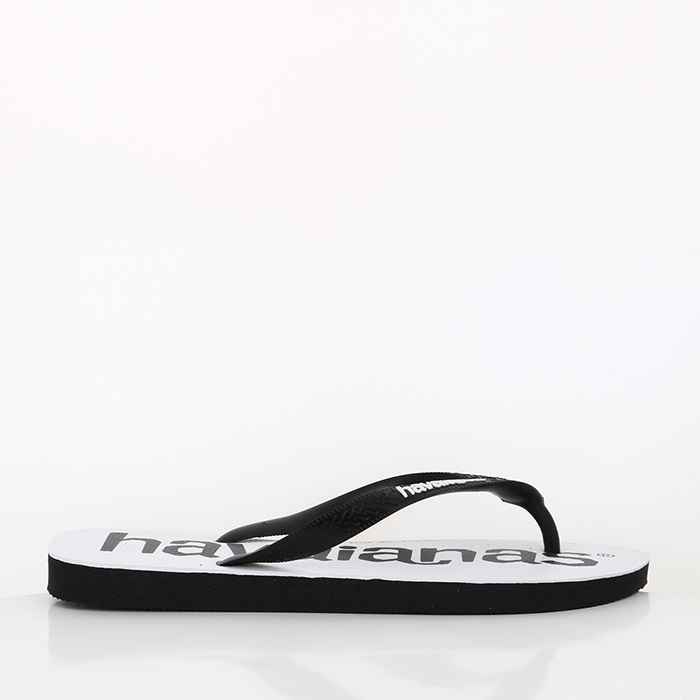 Havaianas chaussures havaianas top logomania black black blanc1519701_2