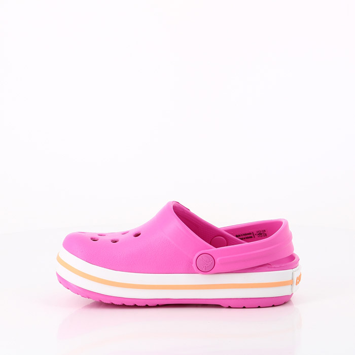 Crocs chaussures crocs bebe kids’ crocband clog electric pink cantaloupe rose1521201_3