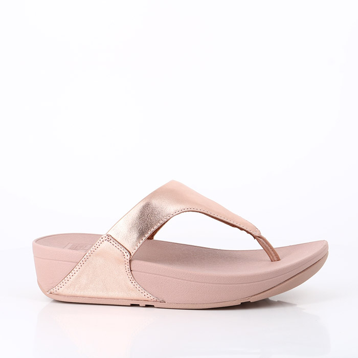 Fitflop chaussures fitflop lulu cuir rose dore noir