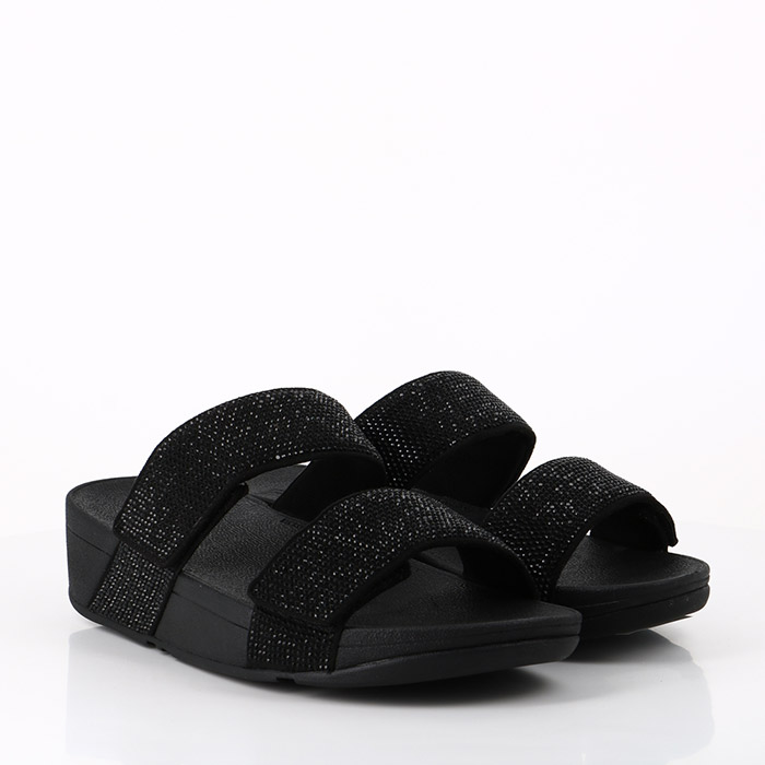 Fitflop chaussures fitflop mina crystal slides black noir1525101_2