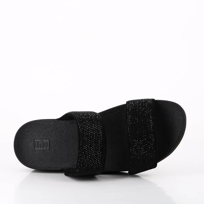 Fitflop chaussures fitflop mina crystal slides black noir1525101_3