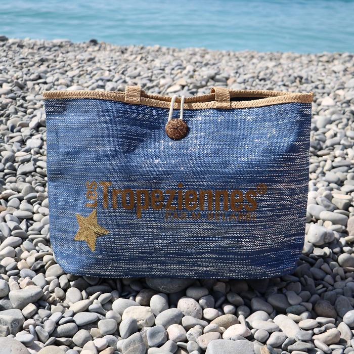 Les tropeziennes accessoires les tropeziennes sac shopping synthetique bleu 