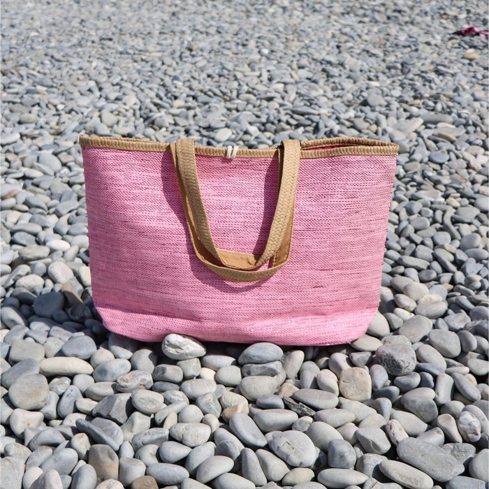 Les tropeziennes accessoires les tropeziennes sac pink shopping panama 1526001_2