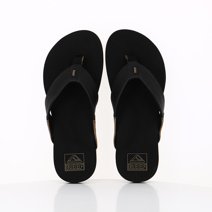 Reef chaussures reef newport guys sandals black noir