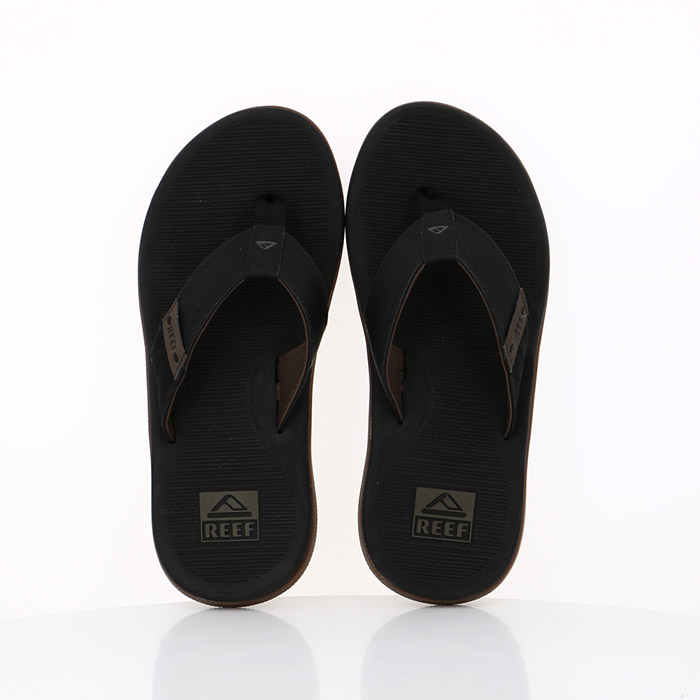 Reef chaussures reef santa ana  guys sandals black noir
