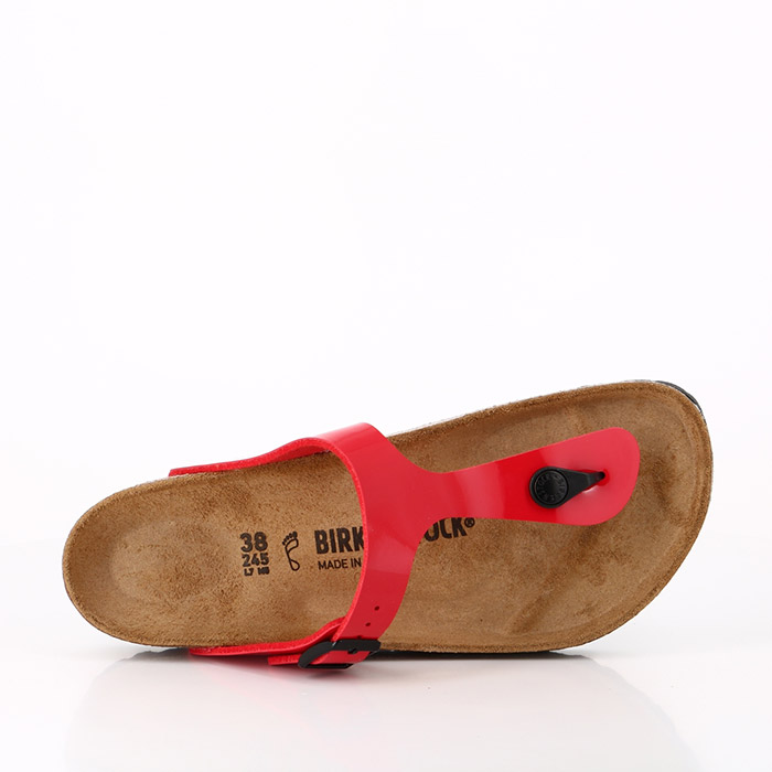 Birkenstock chaussures birkenstock gizeh vernis cherry rouge1528401_1