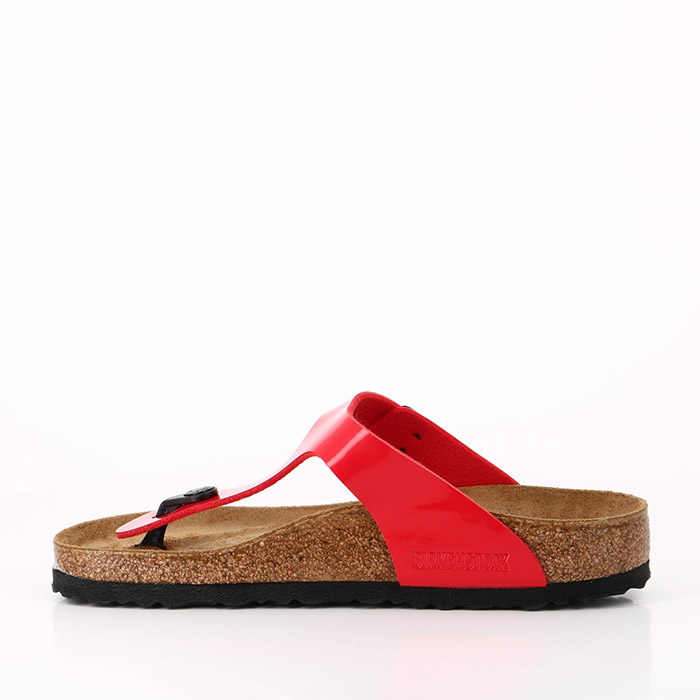 Birkenstock chaussures birkenstock gizeh vernis cherry rouge1528401_2