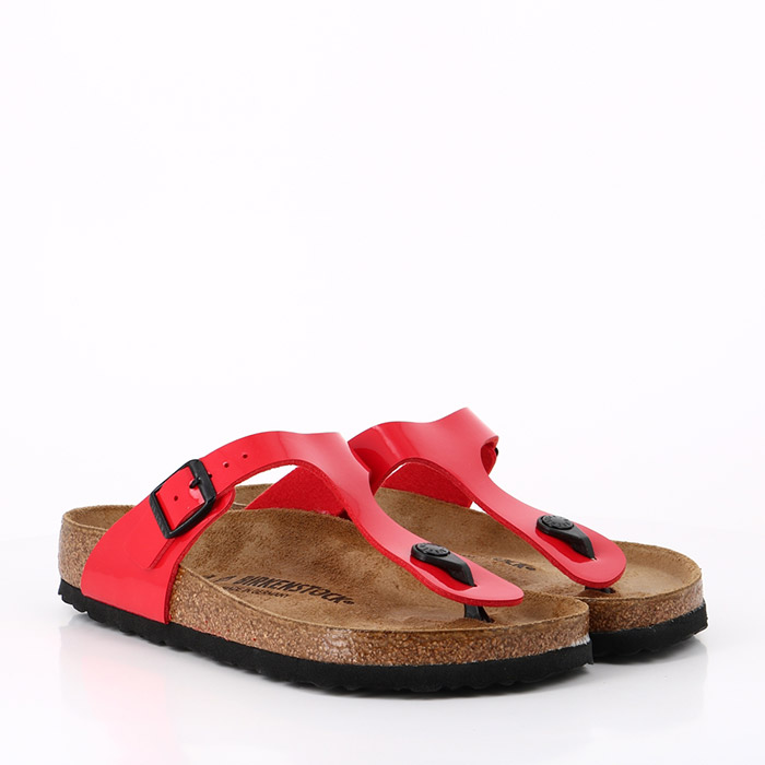 Birkenstock chaussures birkenstock gizeh vernis cherry rouge1528401_4