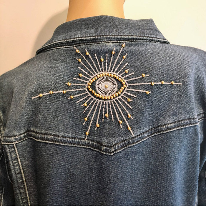 Les tropeziennes accessoires les tropeziennes veste denim bleu1530901_2