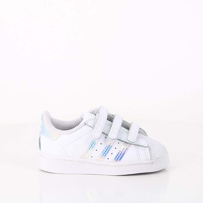 Adidas chaussures adidas bebe superstar cloud white gold metallic argent