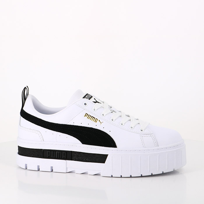 Puma chaussures puma baskets mayze lth puma white puma black blanc