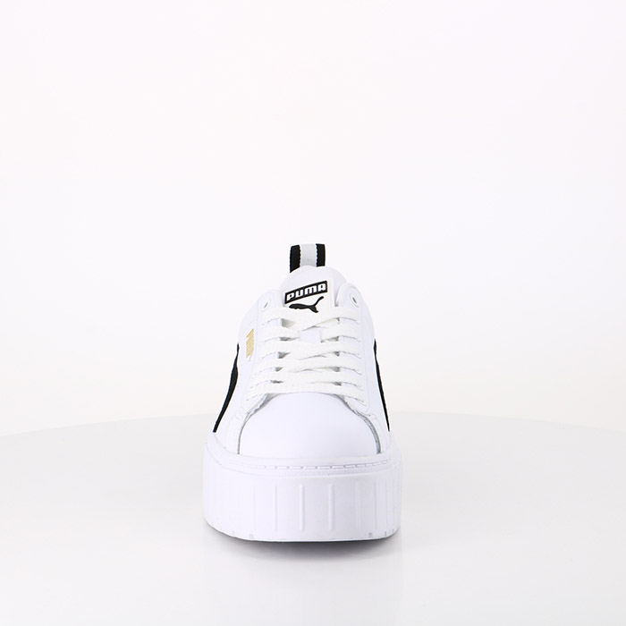 Puma chaussures puma baskets mayze lth puma white puma black blanc1531801_4