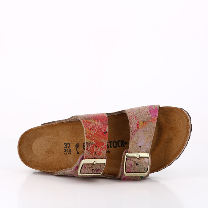 Birkenstock chaussures birkenstock arizona flower crush taupe imprimes floraux1534501_2