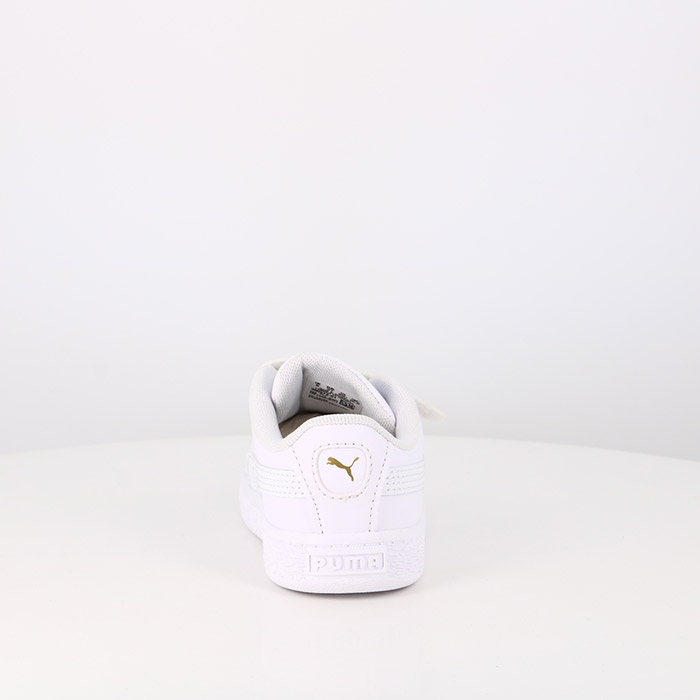 Puma chaussures puma bebe basket classic xxi v puma white puma white blanc1535001_2
