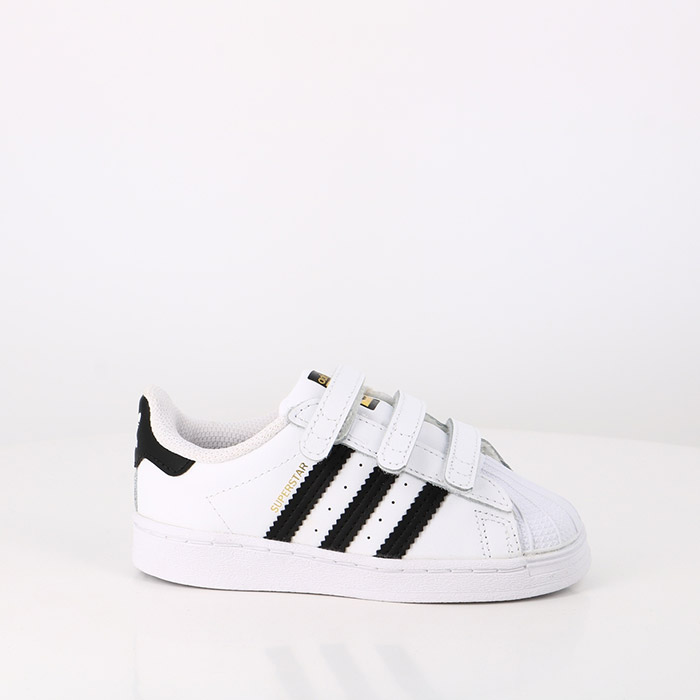 Adidas chaussures adidas bebe superstar cloud white   core black   cloud white blanc