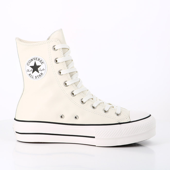 Converse chaussures converse chuck taylor all star extra high platform beige