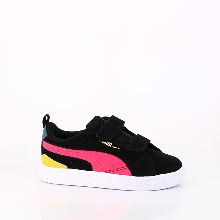 Puma chaussures puma bebe suede bloc lf v black pink 