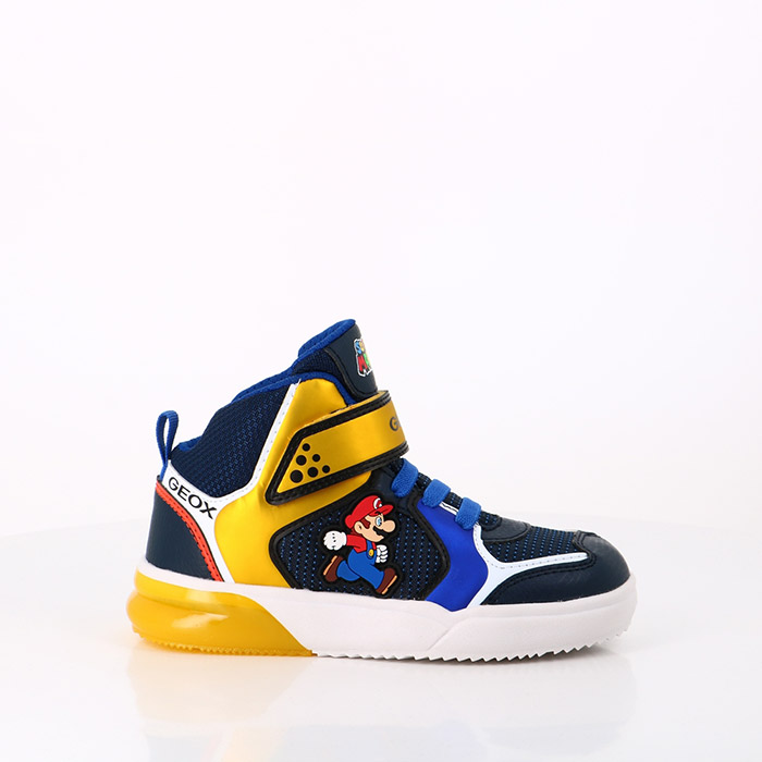 Geox chaussures geox enfant grayjay royal yellow bleu