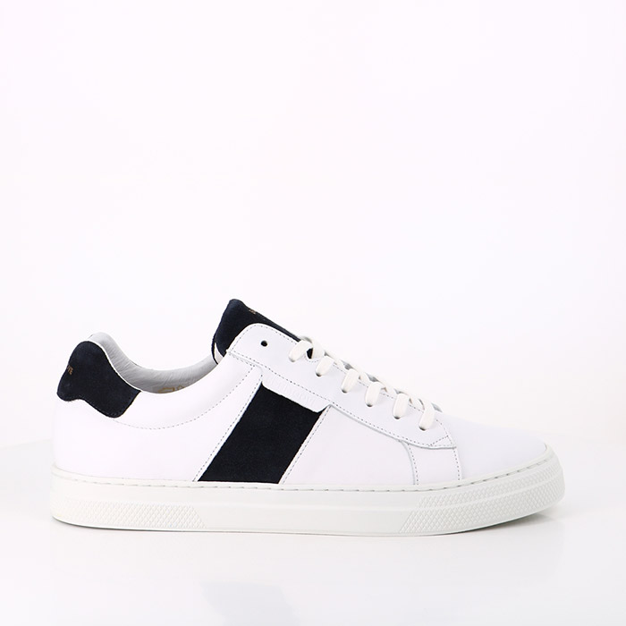 Schmoove chaussures schmoove spark gang nappa suede white azur blanc