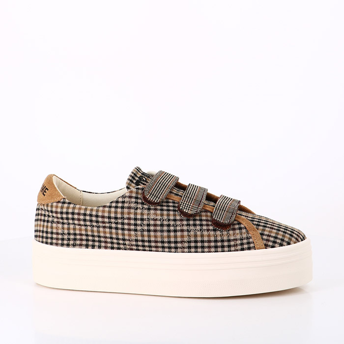 No name chaussures no name plato straps willow black gris