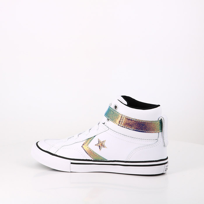 Converse chaussures converse enfant hi pro blaze iridescent glitter blanc noir blanc blanc1544701_2