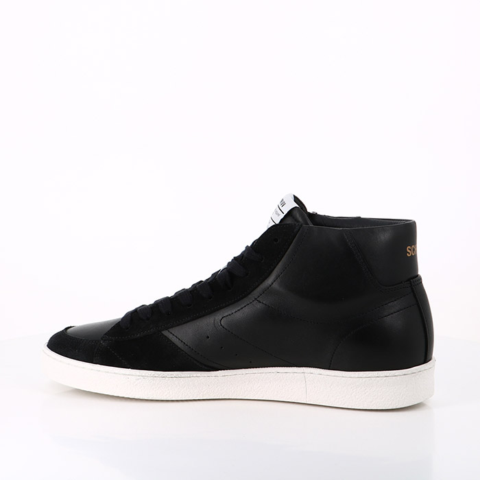 Schmoove chaussures schmoove graf mid cut nappa cowsuede black black noir1546901_2