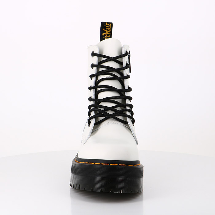 Dr martens chaussures dr martens boots plateformes jadon white polished smooth blanc1547301_4