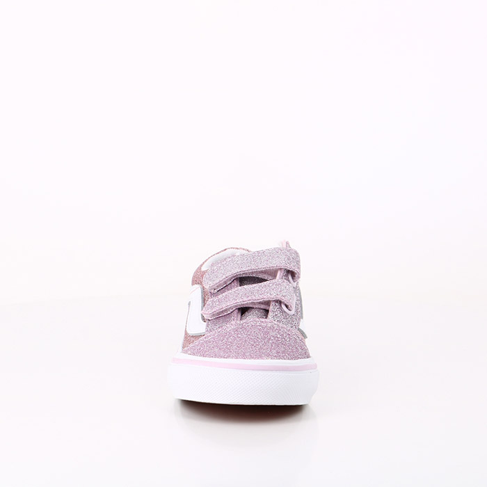 Vans chaussures vans bebe old skool 2 tone glitter velcro orchide rose1548501_4