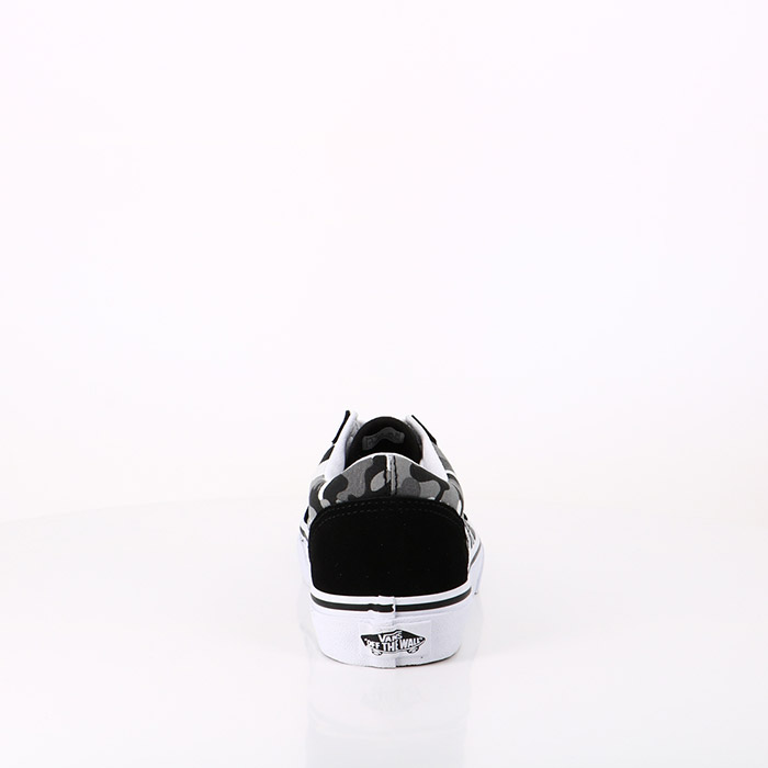 Vans chaussures vans enfant old skool primary camo black white noir1548701_2