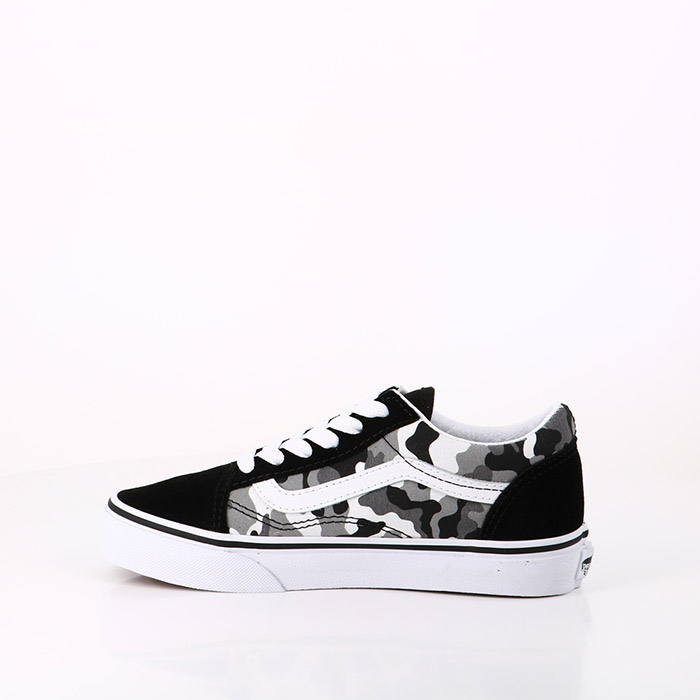 Vans chaussures vans enfant old skool primary camo black white noir1548701_3