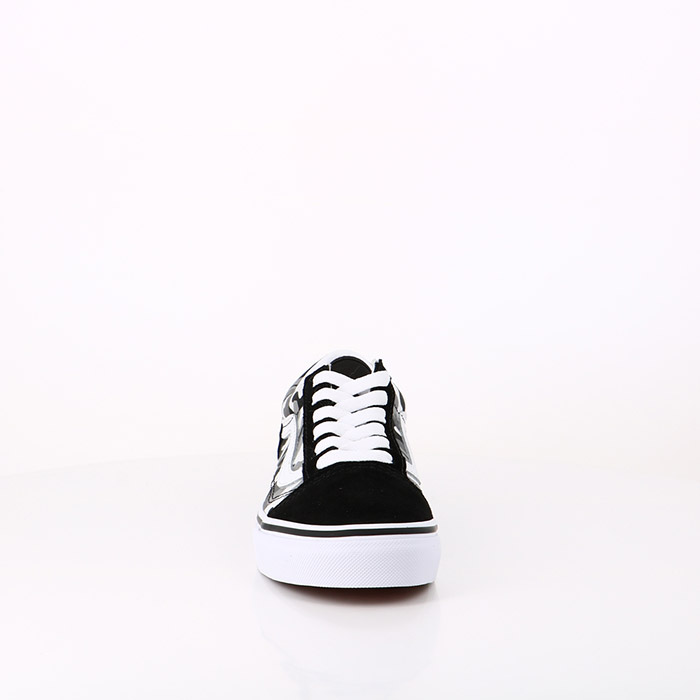 Vans chaussures vans enfant old skool primary camo black white noir1548701_4