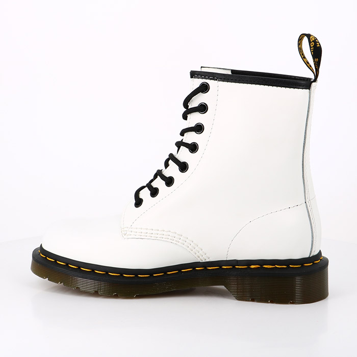 Dr martens chaussures dr martens boots 1460 cuir smooth white blanc1550901_3