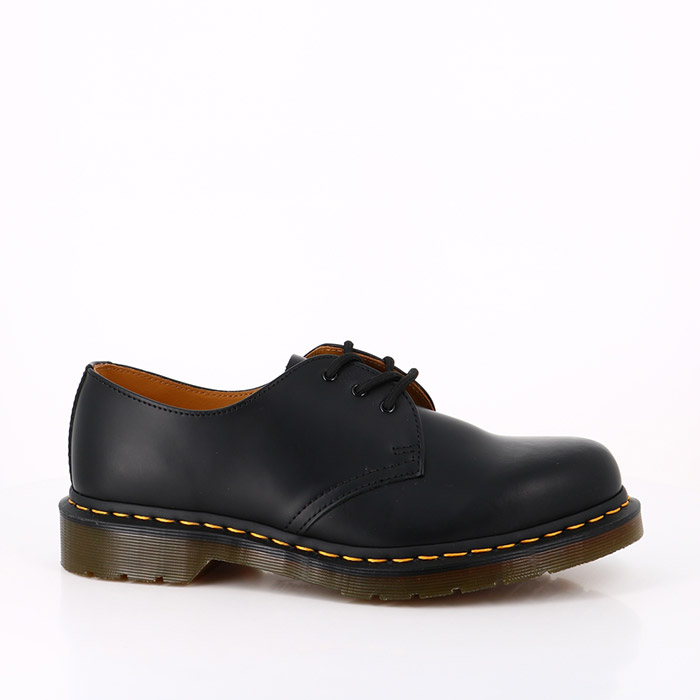 Dr martens chaussures dr martens 1461 smooth black noir