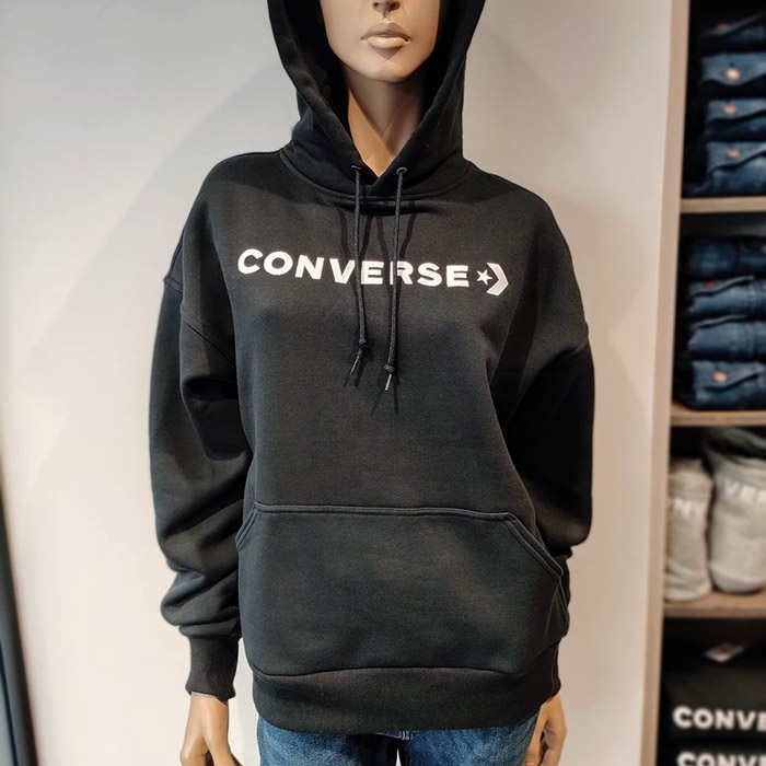 Converse accessoires converse hoodie inscription brodee black 1554201_2