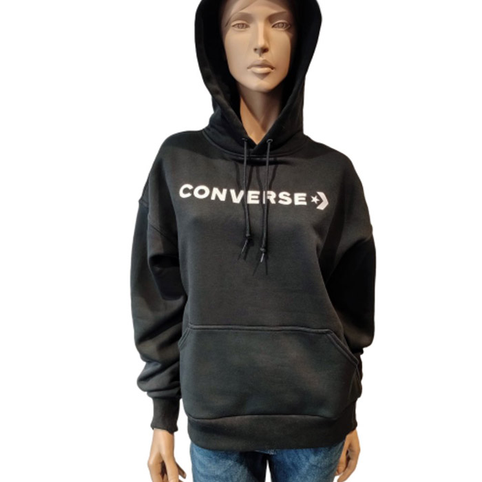 Converse accessoires converse hoodie inscription brodee black 1554201_3