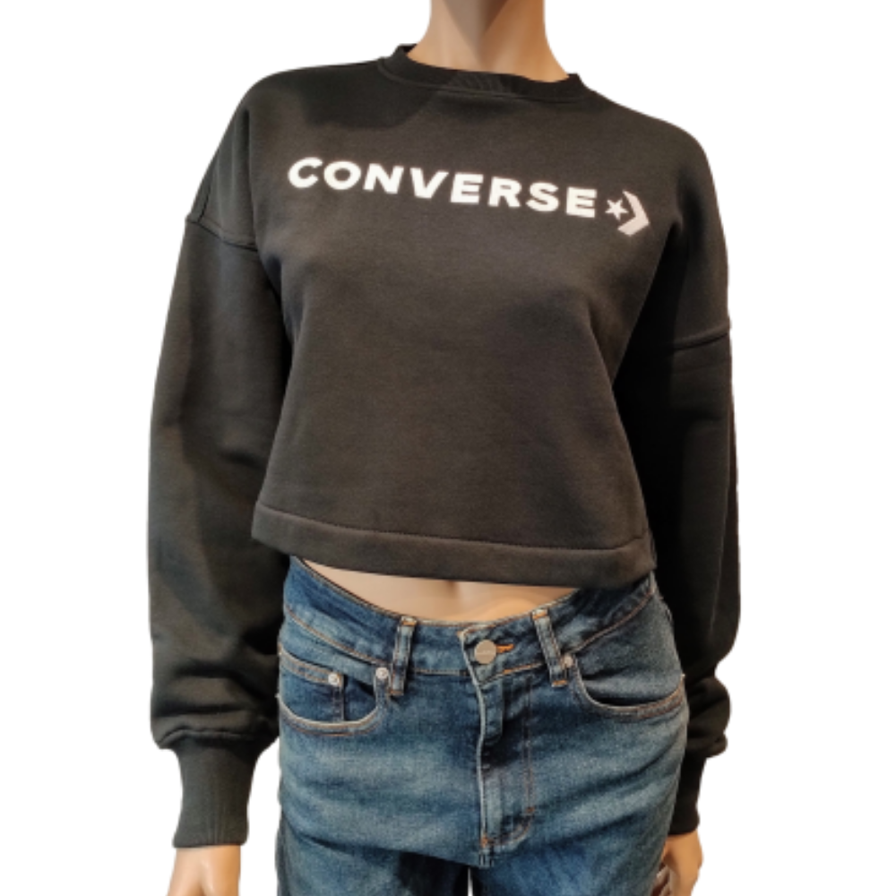 Converse accessoires converse wordmark crew black 1554301_1