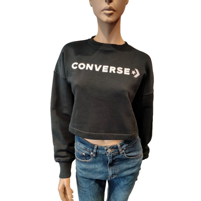 Converse accessoires converse wordmark crew black 1554301_2