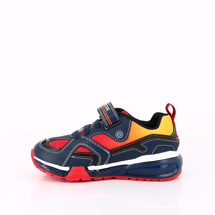 Geox chaussures geox enfant bayonic navy red noir1555401_3
