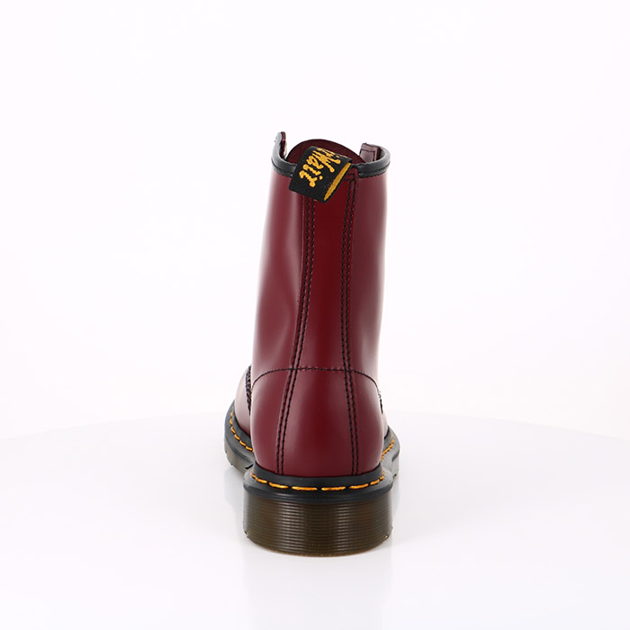 Dr martens chaussures dr martens boots 1460 en cuir smooth cherry red smooth leather rouge1556001_2