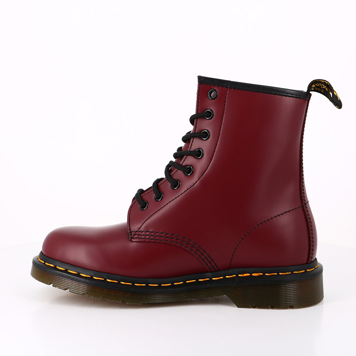 Dr martens chaussures dr martens boots 1460 en cuir smooth cherry red smooth leather rouge1556001_3