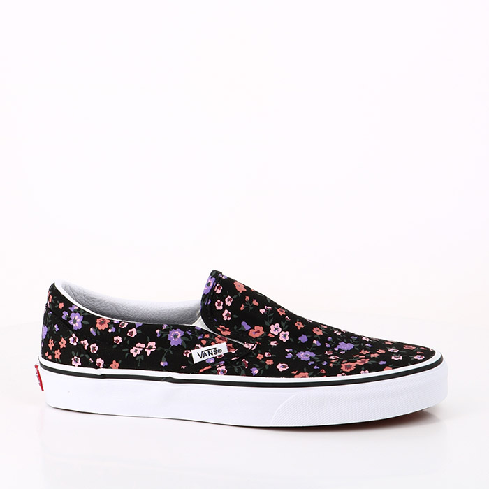 Vans chaussures vans classic slip on floral covered ditsy true white 
