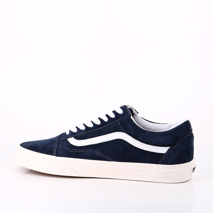 Vans chaussures vans old skool daim (pig suede) parisian night snow white bleu1557701_3